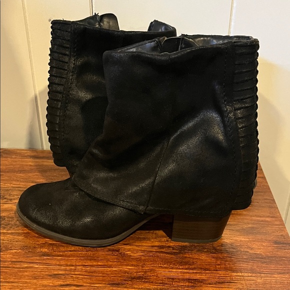 Women’s Fergalicious Black Ankle Boots - Picture 1 of 5